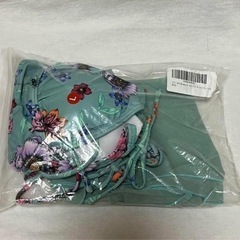 【！男性お断り！新品・未使用】ビキニ 水着 3点セットL 羽織り シースルー サックスブルーの画像