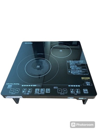 2口　IHクッキングヒーター　アイリスオーヤマIRIS IHC-S212V