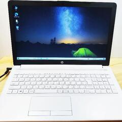 白くてキレイなノートパソコン　HP Notebook - 15-...