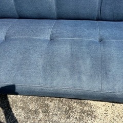 3人掛けソファ　ソファベッド　デニム生地　　店頭8,000円の画像