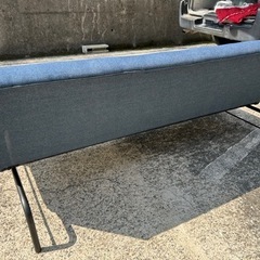 3人掛けソファ　ソファベッド　デニム生地　　店頭8,000円の画像