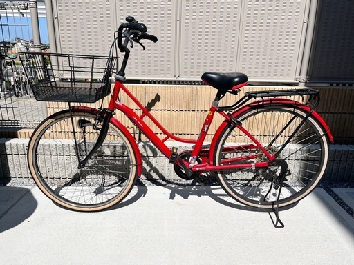 受け渡し決定！シティサイクル 自転車 26インチ 6段変速