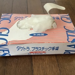 タケトラ　プラスチック手袋　100枚入