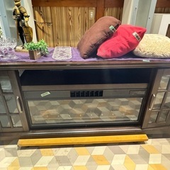 Tresanti 暖炉型ヒーター テレビ台 hot＆COOL