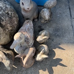 決まりました☆置物☆動物☆玄関やお庭に☆まとめて☆の画像