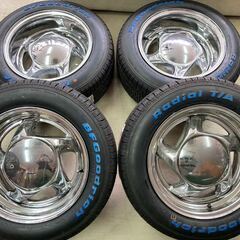 希少!!KMC ターミネーター◆15インチ 7J±0 8J-25 PCD127-5H◆BFグッドリッチ ラジアルTA 205/60R15◆未使用タイヤ付◆C1500 アストロ