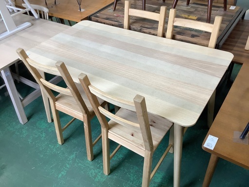 家具ならトレファク吉川店！！ IKEA ダイニング5点セット ナチュラル