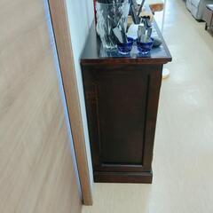 民芸調収納棚☆木製、収納引き出し多、アンティーク調【浜村鹿野温泉ICから3分 買取本舗 宮本リサイクル 営業時間9～19時 定休日水曜のみ←連絡できませんm(_ _)m】の画像