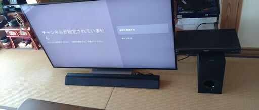 【お値引きしました】早い者勝ち、8/10 PM引き取り限定、SONYブラビア55インチ+サウンドバー+レコーダーのセット