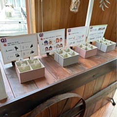 ペン立て　
クイズ　ボックス　投票箱　抽選　鉛筆立て　結婚式　ウェディングの画像