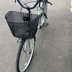自転車　シルバー　26インチの画像