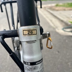 自転車　シルバー　26インチの画像