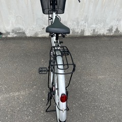 自転車　シルバー　26インチの画像