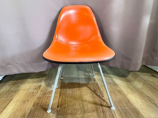 家具 生活家具 Herman Miller　サイドシェルチェア　オレンジ×ブラック×グレー