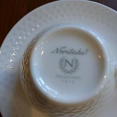 ノリタケティーカップ(リズモホワイト)10客セットの画像