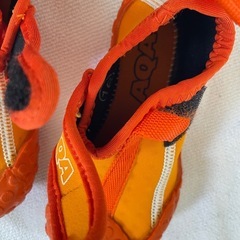 良品 着用2回 マリンシューズ 16cm アクアシューズ 子供 靴 プール 海の画像