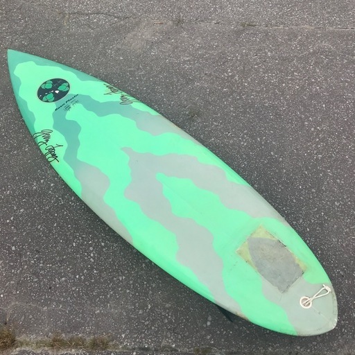 サーフボード サーフィン Basic Plastic 186cm ショートボード グリーン