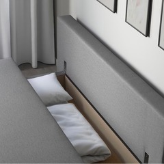ソファベッド　3人がけ　IKEAエルヴダレン　グレーベージュの画像