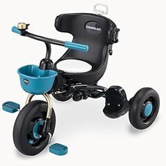 ■12309■ides COMPO FIT 2 コンポフィット2 折りたたみ 三輪車 アイデス ターコイズブルー ベビー キッズ 乗用玩具の画像