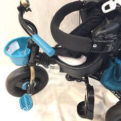 ■12309■ides COMPO FIT 2 コンポフィット2 折りたたみ 三輪車 アイデス ターコイズブルー ベビー キッズ 乗用玩具の画像
