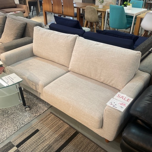 [サマーセール] 2人掛けソファ　ベージュ