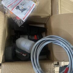 【引き取り先決定】MDHL 高圧洗浄機　バッテリー付き　24V 強力噴射　ノズル　泡洗浄可能　バケツ給水　洗車　掃除の画像