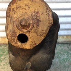 夫婦たぬき　置き物　信楽焼？の画像