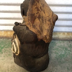 夫婦たぬき　置き物　信楽焼？の画像