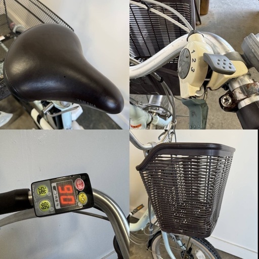 i676(S)★岐阜発　△YAMAHA PAS/電動アシスト三輪自転車/3段変速/スイング付/充電器無し/バッテリー6.2Ah/走行確