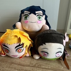 鬼滅の刃ジャンボ寝そべりぬいぐるみ　3体セット
