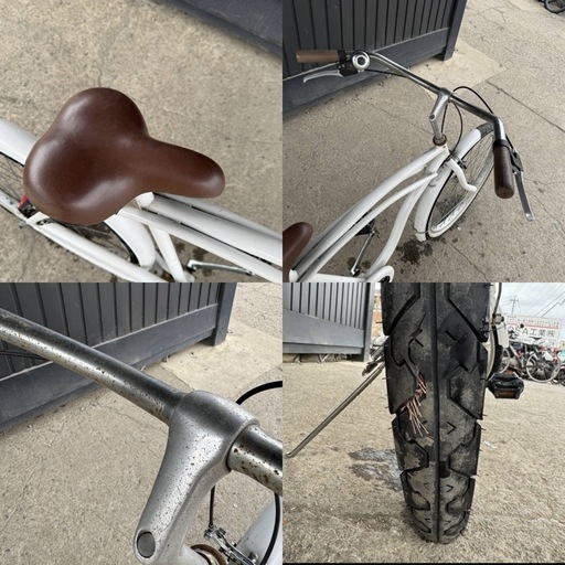 i682(O)★岐阜発　メーカー等不明 / ビーチクルーザー △ 26インチ / 自転車/ / 後ろタイヤ破れ有り / 要交換/ / 現状品　R6.4/29★