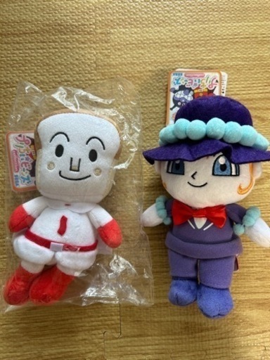 しょくぱんまんとしらたまさん　ぬいぐるみ