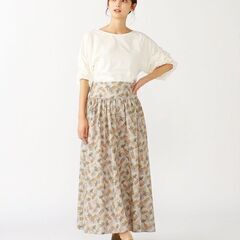 BEAMS HEART　パイナップル柄 プリント スカートの画像