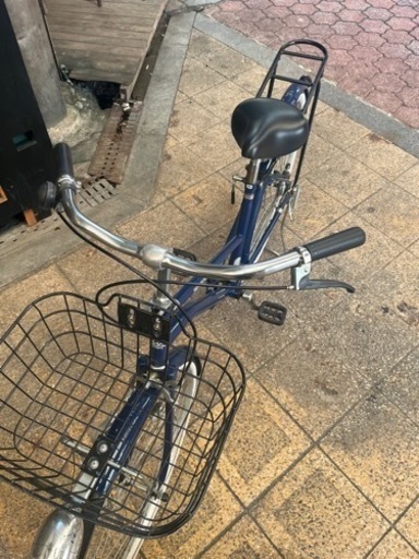 26インチ　自転車　ネイビー　アサヒ自転車