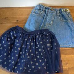 90cm 女の子 スカート 5点まとめ売りの画像