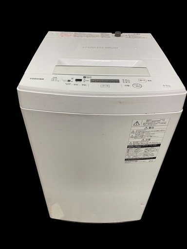TOSHIBA 4.5kg 全自動洗濯機 AW-45M5