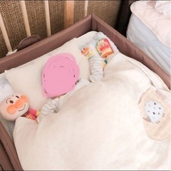 【フォルスカ】添い寝のできるベビーベット　と、持ち運びできるベビーベットセットの画像