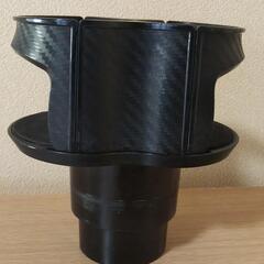 ●中古★槌屋ヤック★カー用品・カーボンブラック ダブルドリンクホ...
