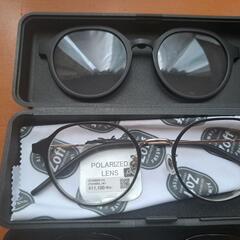 Zoff NIGHT&DAY   （偏光機能搭載）サングラスになるメガネ  ブラック（マット）度なし 新品の画像