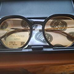 Zoff NIGHT&DAY  （偏光機能搭載）アタッチメントでサングラスになるメガネ ブラウン  度なし  新品の画像