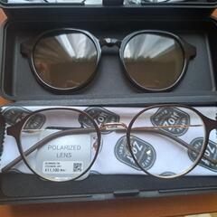 Zoff NIGHT&DAY  （偏光機能搭載）アタッチメントでサングラスになるメガネ ブラウン  度なし  新品の画像