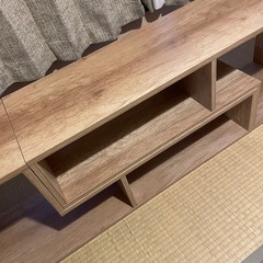  木製 テレビ台  棚の画像
