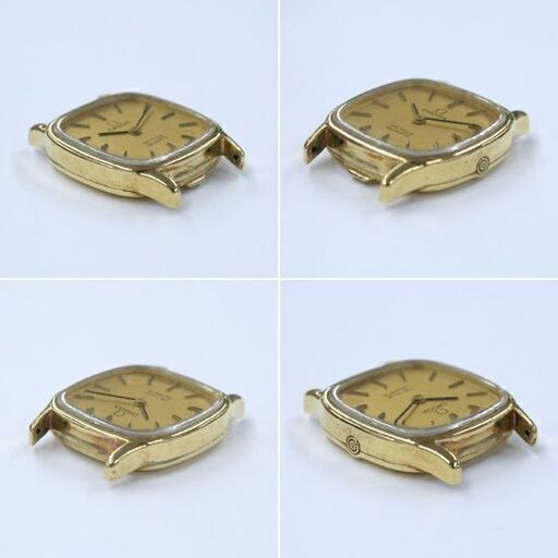 本物 OMEGA DE VILLE クオーツ式腕時計 2針 18K 750 Cal.1350 プッシュリューズ 総重量13.6g レディース オメガ デビル 24年2月電池交換 札幌市 清田区 平岡 T 本物 OMEGA DE VILLE クオーツ式腕時計 2針 18K 750 Cal.1350 プッシュ