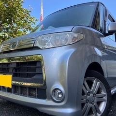 快適なターボ車☆走行9万キロ台☆月々9千円〜分割可❗️車検2年付き！【名義変更代込み】広い車内！大人気‼️ダイハツ タントカスタムRS☆ナビ付き☆走行中DVD見れます♪ETC付き☆バックカメラ付き☆純正アルミ☆事故修復歴無し☆電動スライドドア☆ドライブレコーダー☆そのまま乗って帰れます！の画像
