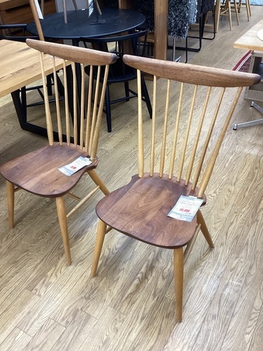 KH-10【新入荷　リサイクル品】柏木工　コムバック　サイドチェア　W552 ブラウン