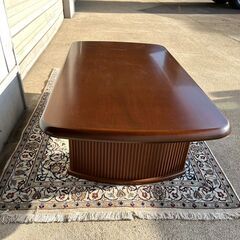 【10/21まで期間限定特価】ローテーブル 約 幅134*奥行75*高さ40(cm) 天板傷あり ダイニングテーブル 座卓 ソファーテーブル【引取り限定】 の画像