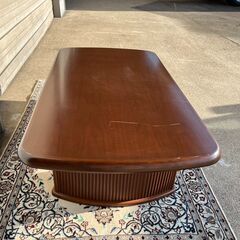 【10/21まで期間限定特価】ローテーブル 約 幅134*奥行75*高さ40(cm) 天板傷あり ダイニングテーブル 座卓 ソファーテーブル【引取り限定】 の画像