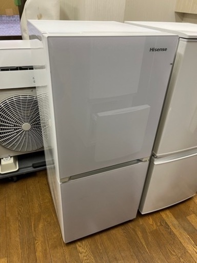 激安!! 右開き 134L ガラスパネル Hisense 2ドア冷蔵庫 HR-G13A-W 家電 キッチン家電 冷蔵庫
