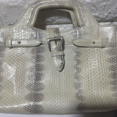 蛇がらバック新品