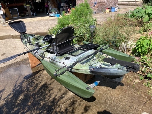 受け渡し決定　
ディスカバディカヤック　アウトリガー付き